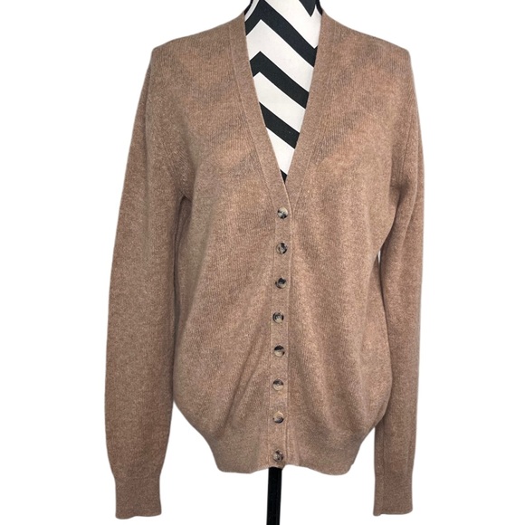 KHAITE Amelia Camel 100% Cashmere Sz S Cardigan - Picture 8 of 15
